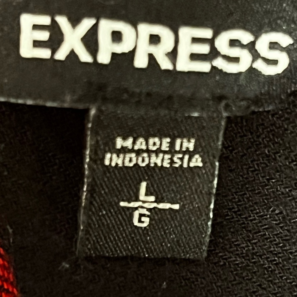 Express Buffalo Plaid Short Flannel Shirt - Picture 4 of 5